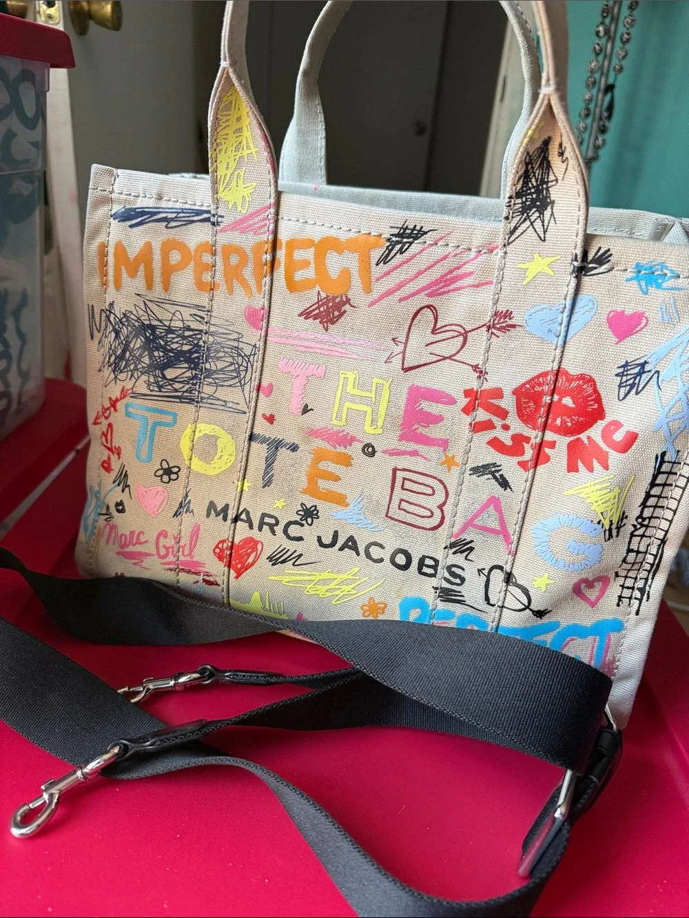 Marc Jacobs Multicolor Graffiti Canvas Tote used